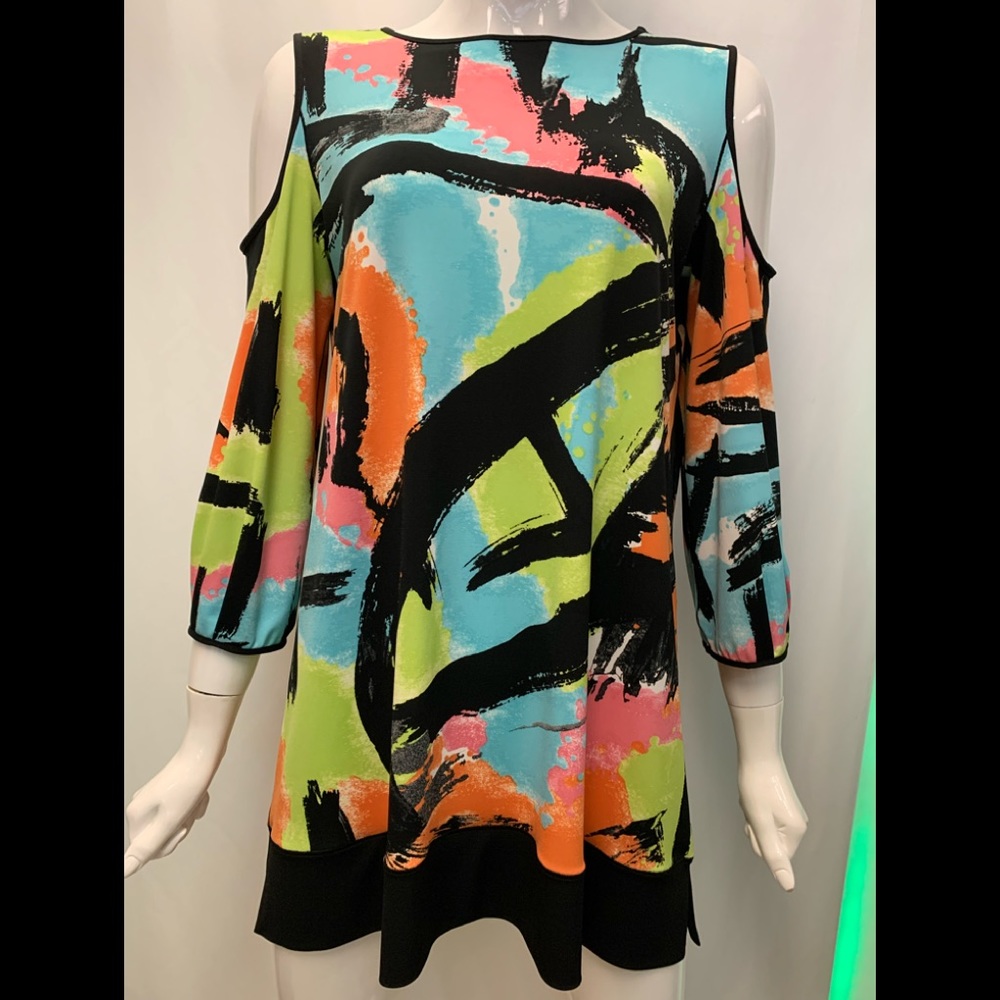 EVA VARRO COOL SHOULDER SWING TUNIC MARBA